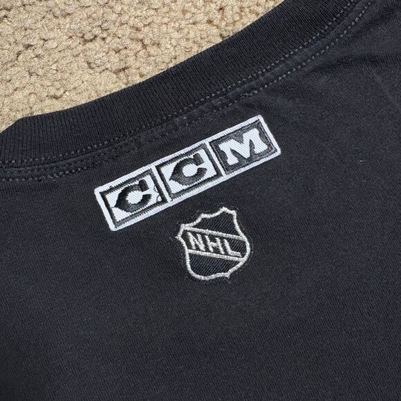Vintage Y2K CCM NHL Senators long sleeve men’s Sz 2XL black - Picture 5 of 6